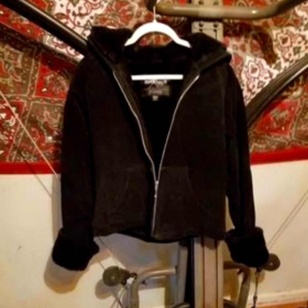 Wilsons Genuine Suede and Fur Winter Jacket with Hood
